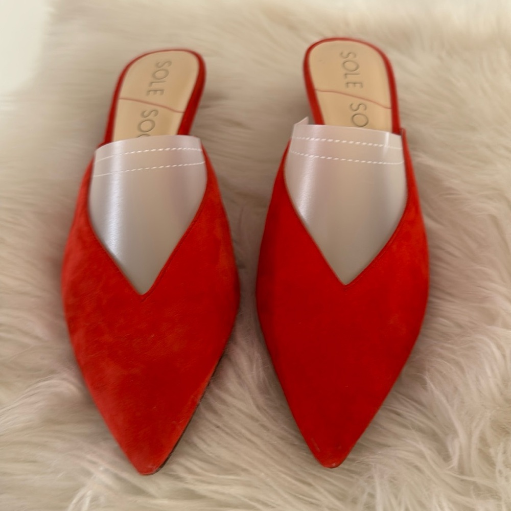 Red  kitten heels- Sole Society